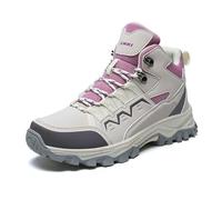 Trekkingschuhe Herren Wasserdicht Unisex Leichte rutschfest Outdoor Shoes Wanderschuhe Knöchel Schuhe Breite Füße Ultralight Sportschuhe Für Camping Walkingschuhe Joggingschuhe (Violett, 37)