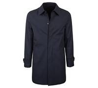 Trench Herren Mantel wasserdicht blau Schlamm Coat Winter elegant gepolstert lang gesteppt Innen Slim Fit Staubwedel Jacke Klassisch, Duffle, Trench-A30, Blau, Trench-A30 XXXX-Large