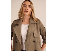 Trenchcoat aus Velours