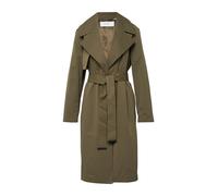 Trenchcoat COMMA, Damen, Gr. L (40), grün (sea turtle), Web, Obermaterial: 100% Polyester. Futter: 55% Polyester, 45% Viskose, unifarben, normal 3/4-Länge, tiefer V-Ausschnitt, Mäntel, mit Bindegürtel
