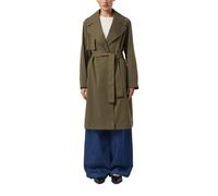 Trenchcoat COMMA, Damen, Gr. XS (34), grün (sea turtle), Web, Obermaterial: 100% Polyester. Futter: 55% Polyester, 45% Viskose, unifarben, normal 3/4-Länge, tiefer V-Ausschnitt, Mäntel, mit Bindegürte