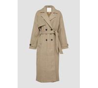 Trenchcoat in Wolloptik L Grün