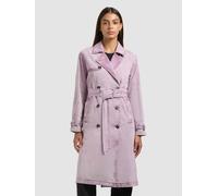 Trenchcoat KHUJO "HERA", Damen, Gr. XL, rosa (violet), Web, 100% Baumwolle, regular fit knielang, eingesetzt abgesteppte Kante verstellbar, Mäntel (84438200-XL) violet