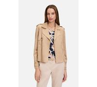 Trenchcoat kurz aus Velours-Stoff Beige 44