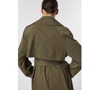 Trenchcoat mit Logodetails und Bindegürtel olive L