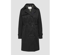 Trenchcoat mit Streifen-Futter 44 schwarz 2160416.9999.44