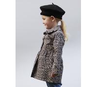 Trenchcoat NAME IT "NMFMADELIN TRENCH COAT AOP", Mädchen, Gr. 110, birch, Web, Obermaterial: 85% Polyester, 15% Baumwolle, Po-bedeckend, Mäntel (10267766-110) birch