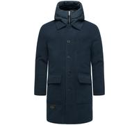 Trenchcoat STONE HARBOUR "Thiagoo XX", Herren, Gr. L (52), navy, Obermaterial 1: 95% Polyester, 3% Viskose, 2% Elasthan; Obermaterial 2: 100% Polyester; Innenfutter: 100% Polyester; Wattierung: 100% P