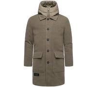 Trenchcoat STONE HARBOUR "Thiagoo XX", Herren, Gr. S (48), braun, Obermaterial 1: 95% Polyester, 3% Viskose, 2% Elasthan; Obermaterial 2: 100% Polyester; Innenfutter: 100% Polyester; Wattierung: 100%