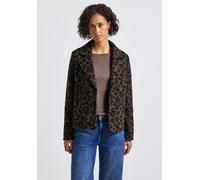 Trenchcoat STREET ONE, Damen, Gr. 44, teddy braun, Stoff, Obermaterial: 100% Polyester; Futter: 100% Polyester, normal normal, V-Ausschnitt, abgesteppt, Mäntel (44542243-44) teddy braun