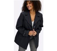 Sheego Trenchcoat in kurzer Form, wasserabweisend 52 tiefblau