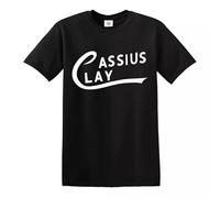 Trend Gear Cassius Clay Tribute T-Shirt Mohamed Ali Boxing Sonny Liston Top Tee, Schwarz , S