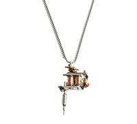 Trend Halskette Ketten Schmuck Herren Frauen Anhänger Necklace Mode Punk Unisex Tattoo Maschine Anhänger Hip Hop Pullover Kette Halskette Für Party