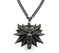 Trend Halskette Ketten Schmuck Herren Frauen Anhänger Necklace Vintage Männer Anhänger Rote Augen Wolf Kopf Halskette Tier Weihnachten Party Geschenk Zubehör Pullover Halskette Schwarz