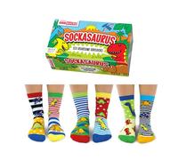 trendaffe Dinosaurier Oddsocks Socken in 27-30 im 6er Set - Sockasaurus Oddsocks Strumpf