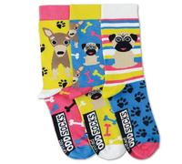 trendaffe Oddsocks Mops Socken im 3er Set - Strumpf