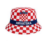 TrendandStylez Fan Bucket Hat Fischerhut für Damen & Herren - Fußball Fanhut im Länder Design für EM WM Public Viewing Festival Sommer Urlaub Streetwear Unisex (Kroatien)