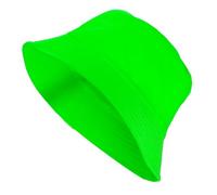 TrendandStylez Neon Angler Hut in 4 leuchtenden Farben - Fischerhut für Damen & Herren als 90er Jahre Accessoire, der perfekte Sonnenhut für Festival, Rave, Malle Party & Karneval (Grün)