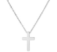 Trendhim Kreuzkette Herren | Klassische Edelstahl Halskette mit Kreuz Anhänger, 90 cm lang | Zeitloser Herrenschmuck für Alltag, Glaube & Stil