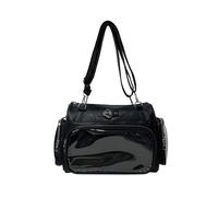 Trendige Anime-Styles Crossbody Umhängetasche mit verstellbarem Riemen, Schultaschen für den lässigen täglichen Gebrauch und Studentenfreundliche, lässige Umhängetasche, Schwarz , One Size