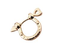 Trendige U-förmige Ohrreifen aus glattem,-Goldfarben