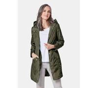 Kurzjacke GOLDNER "Kurzgröße Trendiger leichter Regen Parka aus funktionalem Material", Damen, Gr. 22, grün (oliv), Obermaterial: 100% Polyamid PA., normal, Sonstiges, Jacken Kurzjacke, Ohne (14771316