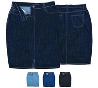 Trendiger Midi Rock Jeansrock Denimrock Business Rock, 40, Dunkelblau