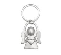 Trendiger Schutzengelflügel Schlüsselanhänger, silberner Segensanhänger, Schlüsselanhänger, vielseitiges Handy Schlüsselband, stilvolles Taschenzubehör, silberner Schutzengel Schlüsselanhänger