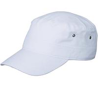 Trendiges Military Army Cap aus robustem Baumwollcanvas, Farbe:White;Größe:One Size one size,White