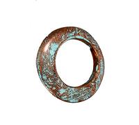 Trendofindia Holz Schmuck Armreif - 6 Farben verfügbar Ø 6,5 cm - Armschmuck Mittelalter Afrika Style (Blau)