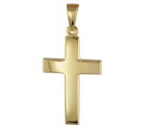 trendor 08610 Kreuz Anhänger für Damen und Herren 585 Gold 21 mm