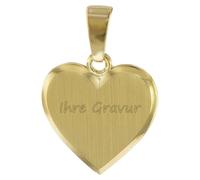 trendor Schmuck 08613 Herz Anhänger zum Gravieren Gold 585 / 14 K