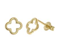 trendor 28170 Damen-Ohrringe Gold 333/8K Ohrstecker Offenes Kreuz