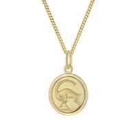 trendor 28468-01 Kinder Sternzeichen Steinbock Gold 333 mit vergoldeter Kette 40 cm