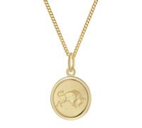 trendor 28468-05 Kinder Sternzeichen Stier Gold 333 mit vergoldeter Kette 45 cm