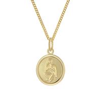 trendor 28468-09 Kinder Sternzeichen Jungfrau Gold 333 mit vergoldeter Kette 40 cm