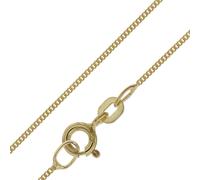 trendor Schmuck 39590 Halskette für Anhänger 585 Gold Flachpanzer-Kette Breite 0,8 mm, 38 cm