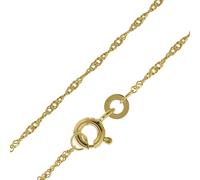 trendor 41050 Damen-Kette 333 Gold / 8 Karat Singapur-Collier 1.2 mm breit 45 cm