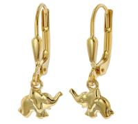 trendor 41766 Mädchen-Ohrringe Gold 333/8 Karat Elefant-Ohrhänger