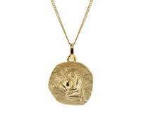 trendor 41920-02 Halskette mit Sternzeichen Wassermann Gold 333/8K Ø 16 mm 50 cm