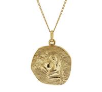 trendor 41960-02 Wassermann Sternzeichen Ø 20 mm mit 333/8K Herren-Goldkette 50 cm