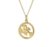 trendor 41980-07 Halskette mit Sternzeichen Krebs 333 Gold Ø 16 mm 40 cm