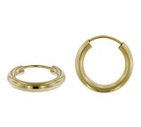 trendor 51172 Damen Ohrringe Gold 333 / 8K Creolen Breite 2.5 mm Ø 15 mm