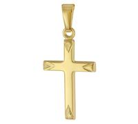 trendor 51798 Kreuz-Anhänger Gold 585 / 14 Karat für Damen. Herren. Kinder