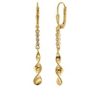 trendor 68746 Damen-Ohrringe Gold 333/8K Zirkonia Ohrhänger