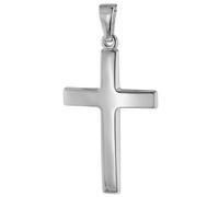 trendor Schmuck 75552 Kreuz-Anhänger 24 mm Weißgold 14 Karat 585