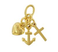 trendor 75622 Anhänger Glaube-Liebe-Hoffnung Gold 333 / 8 Karat