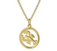 trendor Schmuck 75940-07 Sternzeichen Krebs Gold 333 Anhänger Ø 16 mm + Halskette