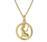 trendor Schmuck 75940-09 Sternzeichen Jungfrau Gold 333 Anhänger Ø 16 mm + Halskette