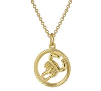 trendor Schmuck 75940-11 Sternzeichen Skorpion Gold 333 Anhänger Ø 16 mm + Halskette